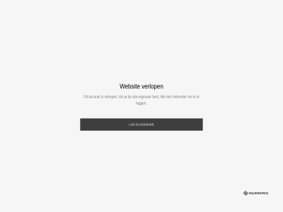 account bent eigenar expired hieronder klik logg sit site-eigenar squarespac verlop websit