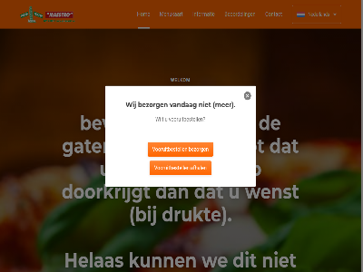 aangeeft aangev afhal begrip beoordel bestel bestell bevestigingsmail bezorg bezorgtijd binn center computer contact doorkrijgt drukt gat goed grag grot helas hiervor hom houd huidig informatie kan krijg later lop maestro manier menu menukaart nederland officiel onlin oosthuiz pizza sneller telefonisch tijdstip vandag vol vooruitbestell vor we websit welkom wenst wij wilt