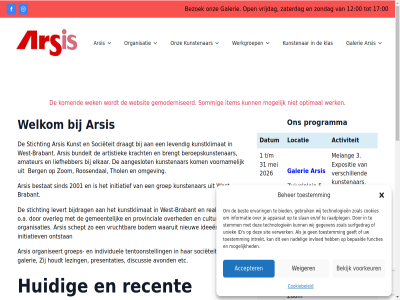00 1 12 17 18 19 2001 2026 23 26 3 31 5 aangeslot accepter activiteit amateur apparat arsis artistiek avond beeldend beher bekijk bepaald berg beroepskunstenar best bestat beweg bezoek bied bijdrag bijzonder bodem boeiend brabant brengt bundelt cookiebeleid cookies culturel datum disciplin discussie draagt een eig elk elkar en/of ervar etc expositie functies galerie gebruik gedur geeft gegeven gemeent geraakt getalenteerd gezamen glas groei groep groepsexpositie houdt huidig id ideeen ieder individuel informatie initiatief initiatiev inspirer intrekt invloed invull jaarmarkt juli juni keramiek kijk klas kom krabbenfor kracht krijgt kunst kunstenar kunstklimat kunstmarkt lat levend levert lez lezing liefhebber locatie mei melang mogelijk nadel negentien nieuw o.a omgev ontdek ontstan onz open organisatie organisaties organiseert over overleg presentaties presenteert programma provincial raadpleg realiseert recent roosendal s samensmelt schept sind sit slan societeit stemm stichting surfgedrag t/m technologieen tentoonstell thema thol toestemm uniek vanuit varier veelzijd verander verder verrass verschill verwerk voorkeur voornam vrijdag vruchtbar waaruit weiger welkom werkgroep west west-brabant wij zaterdag zes zien zoal zom zondag zuivelplein