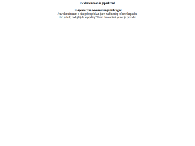 contact domeinnam eigenar gekoppeld geparkeerd he hulp jouw koppel nem nodig provider resellerpakket webhost www.swierengastichting.nl