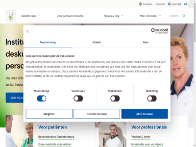 0 1 15 17 18 2024 2026 25 26 a aa accreditatie advertenties adverter afdel afsprak all analys analyser anbi anbi-status augustus basis begeleid behandel behandelrout bekijk bestral bestralingsapparatur bied biedt bijeenkomst blijv blog bosch breda challeng combiner compliment contact content contrast cookies del den deskund detail disclaimer donderdag eerst ex folder functies gan gebruik gegeven geneeskund gepland gewon hebt homepag informatie informatiebijeenkomst innovatie innovatiev instell institut juli juni kanker kennis kracht kunt laatst lat ler les lev locatie maakt market media medisch mening middel naast nederland nem nieuw noodzak nucleair onderzoek ontwikkel onz open organiser partner patient patientvriend person personaliser praktisch primeur privacy professional qualicor radiotherapeutisch radiotherapie rondleid sam selectie september services sit social specialist stap stat statistiek status stichting stil stimuleert technologie telt tilburg toestan toestemm toestemmingsselectie translat uitgebreid varian verbet verbeter verbeterpunt verder verstrekt verwijzer verzameld vind voorkeur voorlicht vrijdag wachttijd we websit websiteverker weiger werk wet wij www.verbeeten.nl zakelijk zet zoal zoek zorg zorginstitut