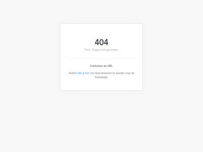 404 ander controler doorverwez fout gevond homepag klik pagina url