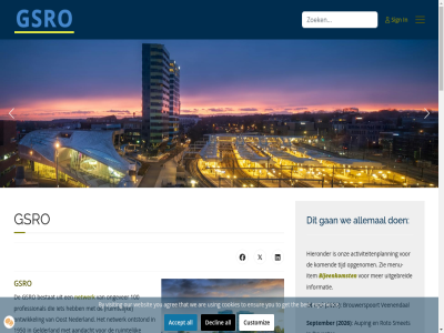 10 100 1950 2026 2027 26 40 aandacht accept activiteitenplann actueel agree all allebei allemal ander architect are aspect auping bekend belang belangrijk belangrijkst best bestaand bestat bestur betreff bijeenkomst blog bred broodj brouwerspoort by column contact cookies customiz daaran dagelijk declin del deventer doel drie duitsland econom ensur ervar evaluatie experienc februari formulier gan gang gelder gelderland geleid geplaatst get grenzend gsro hel hieronder info@gsro.nl informatie inmiddel inricht item jar jurist kennisuitwissel klein kom komend kost landbouwkund landschapsarchitect led ledenbestand les lid mail mailtj mei menu menu-item n nederland netwerk netwerkveren nieuw nijmeg november nyma nyma-terrein of onderdel ondersteund onderwerp ongever ontstond ontwikkel onz oost open opgenom orden organiseert organiser oud our per person planolog praktisch privat professional publiek recreatiedeskund regelmat regelt roto ruimtelijk ruimtemaker scop sector september sign slecht smet sociaalgeograf spel stat stedenbouwkund studiekr stur terrein that the theoretisch tijd tijden tijdlijn to tuss twet twitter twittert uitgebreid uitwissel using vakgebied vakgenot vakwereld veenendal veld verkeerskund verschov via visit voetlicht volg voorafgaand vormt vrag vull we websit wel werkzam word you zak zie zoek