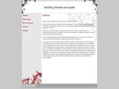 contact inlogg kunt spatie stichting vriend welkom wij