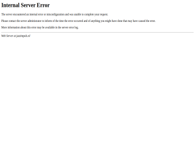 500 at error internal jazzimpuls.nl server web