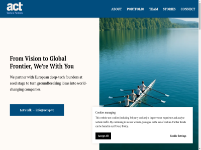 07.10.2024 08.04.2025 1.5 19.06.2025 2024 2025 3rd 3rd-party 500k a about accept achieved act activity agree all analys and anticipat are articl at be betwen by can changing check companies connect continu continued cookie cookies copyright deep-tech dep detail disclaimer disclosur driving dynamic earliest edition engag european experienc explain financ first for found founder from frontier further geopolitical global groundbreak h1 highest highlight ideas imperativ improv includ industrial info@actvp.vc initial institutional into invest investment investor kara key launches legal let literacy m major manag milestones mor must new okan our partner party phd policy portfolio post post-sed pre pre-sed privacy product progres public re recent responsibl risk rough s scal scale-up sed setting stag stages still stories strategic subscrib sustainabl talk team tech technological the this thriv to traffic turn typically up updates use user validation vcs ventur vision we websit when wher why with world world-chang writ you