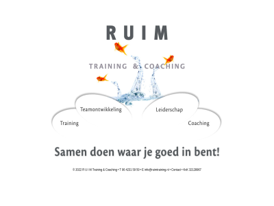 32128967 coaching contact info@ruimtraining.nl kvk ruim training