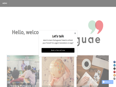 and fac french hello linguae onlin portugues teaching to welcom
