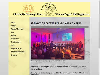 06 19 2025 2026 21 3 302 382 45 98 agenda akkerhof bestur biddinghuiz binding boekenmarkt chr contact dijk dinsdagavond disclaimer geluidsdrager gem gezell hart hom houdt iederen informatie jong kamp karja kennis kerkcentrum kor led leerzam leiding link mak marijn mat muziek nazit nem nieuw o.l.v optreden pauz privacyverklar realisatie repeteert repetities secretariaat@zonenzegen.nl secretaris softwar sponsor stat stuifzand sybit tijden tinek uur via vol volkskerstzang voorhof voorzitter websit welkom zang zeg zing zon