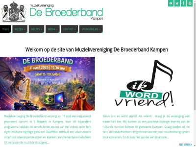 11 afwissel april avond bied bijdrag bijzonder binn bolwerk broederband concert contact culturel daardor drag eig fan financiel geinteresseerd geleverd gemaakt gemeent gevarieerd grag hart herken ieder kamp klank kunst les lever media melodieen mogelijk muziekliefhebber muziekveren muzikal nieuw ontstat onz orkest parabola policy positiev privacy programma secties sit sponsorklik steun stijl t thuis tijden toe totaalbelev uiteenlop uitstapjes verder veren verrass verschill verzorgt vol vriend warm welkom wij word wordpres