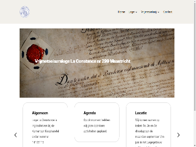14105115 299 4 5 activiteit agenda algemen bereik constanc contact contanc gepland grag hom ingeschrev kamer koophandel la locatie log maastricht moment nem nr nummer onz open secretaris via visiter vrijmetselaarslog vrijmetselarij wij