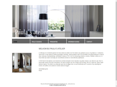 advies atelier basic contact e e-mail groet hintham hom info@paulasatelier.nl interieur maatwerk mail paula produkt rosmal s vakwerk vriendelijk welkom