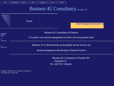 -1423 31 4u busines bv consultancy dienstverlener dz eendracht gebied hom inhoudsopgav interim juist kandidat lever management nl opdrachtgever partij partner uithoorn websit werkt wij zowel