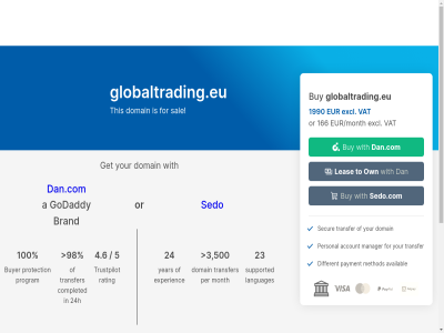 100 166 1990 23 24 24h 4.6 5 a account availabl brand buy buyer by completed dan.com different domain eur eur/month evolution excl experienc for get globaltrading.eu godaddy languages leas listed manager media method month or own payment per personal program protection rating sal secur sedo sedo.com supported this to transfer trustpilot vat with year your
