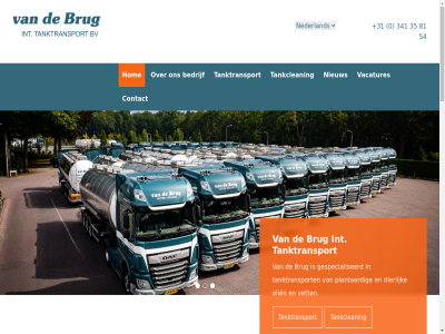 +31 0 190 24 341 35 3881 54 68 81 b.v bedrijf brug contact deutsch dierlijk e english f français gespecialiseerd hom info@vandebrug.nl informatie int nederland nieuw olien plantaard policy privacy put recent sm t tankclean tanktransport vacatures vet voorthuizerstrat