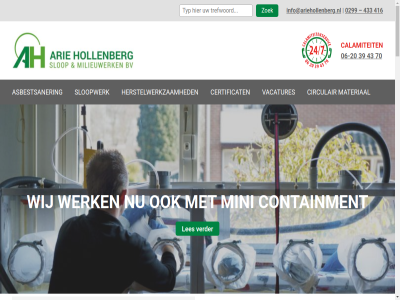 -20 0299 06 07.00 1 1461 16.00 1978 3 39 416 43 433 70 algemen all allen arie ariehollenberg.nl asbest asbestsaner asbestverwijder assortiment avond bedrijf begon behaald behal bent besprek bestat betrok betrouw bevind bodem bodemsaner brandschad bv calamiteit certificat circulair collectief contact containment deskund dienstenpakket direct disclaimer e echter eentj ervar facebok flexibel ga garant gecertificeerd gehel gewenst grag grep groeid grond gt hand herstelwerkzam hollenberg hoofdaannemer huisj huld indien indrukwekkend.nl info@ariehollenberg.nl inhoud inschakelt instagram klein klik kwaliteit lat les link linkedin lokal markt materiaal medewerker middelgrot milieuwerk mini mogelijk motto nacht nadenk nem nieuwsbericht normal normaliter onderstaand onderzoek onz oplever opruim over particulier partner pas person prijsstell project projectontwikkelar realisatie renovatieslop s scherp sind sloopcertificat sloopwerk sloopwerkzam slop specialist stat stell stof team tevred thuis tijd tijden total traject transportbedrijf tred tuss uur vacatures vakantie vastgoedhandelar veiligheidscertificat veiligheidsladder verder verlengd verontreinigd voer volled voorwaard vrachtwag vredenburghweg war water wederom weekend welk werk werkdag werkur wij woningbouwveren x ziet zoal zoek zuidoostbeemster