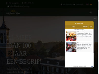 00 0314 09 100 12 14 20 21 30 38 6999 9 aa algemen b boek borrel contact diner dinsdag disclaimer donderdag dorpsstrat e g ga geniet geslot goud hummelo i inhoud jar kamer karper keuk koffie kop locatie maandag mull2media n navigation onz openingstijd overnacht p privacyverklar r reserver seizoensgerecht sfer tafel tel toggl traditionel voorwaard vrijdag vroeger welkom@degoudenkarperhummelo.nl woensdag zaterdag zondag