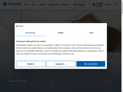 -24 -40 1 100 16 19 191 2 2023 2025 2396 25 29 3 30 36 4 7 73 8730 aanpass accepter account administratiev advertenties ambities analyser ar back ban be becaus bedrijfsvideo beernem beetj bekijk belangrijk beleid belgie bereik bericht beschik beter betrok betrouw bever beveren-was bied bijdrag blijf bouw browser buurt car categorie certificer circl cleanleas cleanlease.com client co2 coach collega comfortabel complet contact contactformulier contactgegeven continue cookies cookiestatement cur dag dat del den detail development dienst direct diver doeleind doet duurzam echt eco eerst efficienter en energie ertoe ervor evenement fijn footprint functies gan gast geanonimiseerd gebeurt gebied gebor gebruik gehel gespecialiseerd goal goed handmat hel help hog hoofdkantor hoogewaard html5 ieder inclusief info@cleanlease.com informatie ingebed inhoud inlogg innovatie innovaties innovatiev inschrijv inzet jar jij kernthema ket klant klantenservic klar kleding klik kost koudekerk krijg kunt kwaliteit kwaliteitsverbeter leisur les lever leverancier logistiek maakt maatschapp mak manager mat maximal medewerker media medisuit mens milieu misschien mogelijk mvo mvo-beleid mvo-register naast naties natur nederland nem net nieuw nieuwsbrief nl oedelem offic oke oktober ondernem ondersteund ontwikkel onz opleid opnem opnieuw optimal optimalisatie optimaliser organisatie pad pantein partner partnerschap pas passie patient peopl personaliser persoonlijker plac plann prioriteit privacy productie productlijn project pso register reinig rijn s sam schedul schon schrijf september slimm slimmer social soepel soortgelijk stan stapt start stat sterr strev supervisor sustainabl team technologieen textiel textielverzorg tien to toe toegank toekomst toestemm totaaloploss transport tuss uitgan umc umcg up utrecht vacatur vacatures vakantiepark veilig verantwoord verbond verduurzam verenigd verhur verklein verlengd verschil vestig video vijf vind vindt voorkeur vullaertstrat war was wasdienst wa