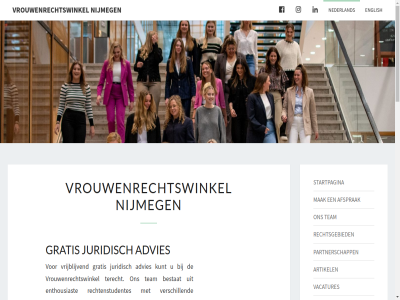 1986 2025 aansprak aantal aanvaardt actief advies advocat afhank afspraakplanner afsprak all allen allerlei artikel bell bereid bestat betrek bewust bijvoorbeeld bijzonder breng contact crer daarin daarom dienst doel donaties doner draagt druk english enthousiast expertis expertises gebruik genoemd gerust gespecialiseerd gev gratis grot hart header help houdt immer informatie inzicht juridisch knop kunt kwesties luidt maatschapp mail mak mat medewerkster mediator motto nederland nieuw nijmeg omgev onlin onz oploss opnem opsomm organisatie partnerschapp positie problem recht rechtenstudentes rechtsgebied rechtspositie reken rondom sind startpagina statutair stichting strekt team terecht toe vacatures verhal verkrijg verleend verricht verschill verstrek vertrouw vindt volled vrag vrijblijv vrijwilliger vrouw vrouwenrechtswinkel waarin warm werkzam wij wilt zer ziet zoal zodoend