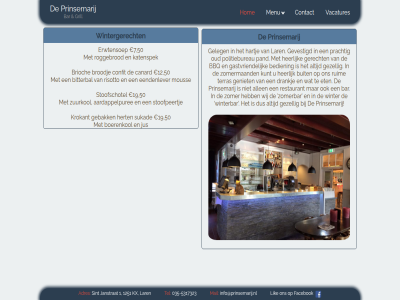 -5317323 035 1 12 1251 19 50 7 aardappelpuree adres allen bar bbq bedien bitterbal boerenkol brioch broodj buit canard confit contact drankj eendenlever erwtensoep eten facebok gastvriend gebak geleg geniet gerecht gevestigd gezell grill hartj heerlijk hert hom info@prinsemarij.nl janstrat jus katenspek krokant kunt kx lar lik mail menu mous oud pand politiebureau prachtig prinsemarij restaurant risotto roggebrod ruim sint stoofpeertj sukad tel terras vacatures wij winter winterbar wintergerecht zomer zomerbar zomermaand zuurkol