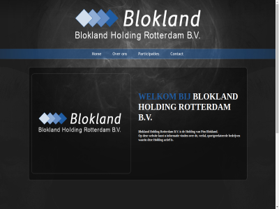 2013 b.v blokland contact holding hom participaties rotterdam