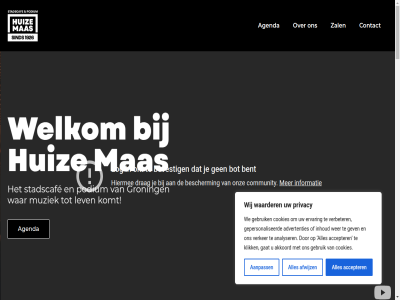 050 15 17 2026 21 23 312 3621 52 6 8 850 9711 aanpass accepter achtergrond advertenties af afwijz agenda akkoord all analyser avond bar bedrijfsfeest bekend belef beleid bent bezorg bied biedt binn bruiloft bruisend complet concert contact cookie cookies dansvloer di direct do doorgewinterd eigenzinn ervar eten eurosonic event facebok feb feestlocatie fout gala gat gebruik geleg geluidsinstallaties geniet gepersonaliseerd geschiedenis gev gewon gezell goed groning grot harry hart het hom huis huiz hur info@huizemaas.nl inhoud instagram jan jou jouw klik kom komt kv lang leeftijd leuk lev levend licht link liv locatie mak mas mat mens mrt muziek muziekbingo muziekliefhebber nem nieuw noorderlslag onderdel ontdek onverget onz plaatj podium potter privacy professionel programmer quiz reserved reserver right rijk ruim ruimt sfer social soort stad stadscaf stadspodium stan stap stat ticket uniek vacatures verbeter verker vier vismarkt voorzien vr vrijblijv vrijval waarder war wasseret we welkom wer wereld wij za zal zieckdesign zit zoek