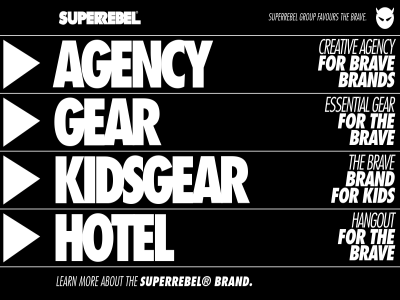 about agency brand brav creativ essential favour for gear group hangout hotel kid kidsgear learn mor superrebel the