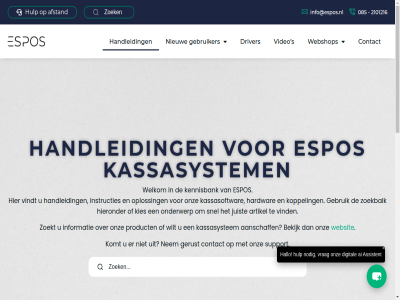 +31 00 085 09 1 13 17 19 2 20 2026 2101216 27 4 5 6 64 9 93804423 9761 aanschaff afstand ai artikel assistent b.v basissoftwar bekijk bv contact digital driver e eeld espos garag gebruik gebruiker gerust geupdatet groning hallo handleid hardwar helpdesk hieronder hulp info@espos.nl informatie instructies integraties juist k.v.k kassasoftwar kassasystem kassoftwar kennisbank kies komt kop koppel laatst ma maart machlan modules nem netwerk nieuw nodig nr onderwerp onz oploss pinautomat product s salon sectoroploss snel softwar support systeeminstell t t/m tk video vind vindt vrag vrij webshop websit welkom wilt zoek zoekbalk zoekt