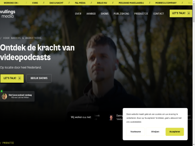 +316 1.000 10m 2.750 2019 2026 22 3 30 45 52 5801 59 5m 6 a aanbevel aanbod aanpass aanrader aansluit about ads advertenties aflever ander autoriteit b bagsy bakker bedrijf begon behulpzam bekijk bepal bereik biblio binn blij bm bouw breng bureaus buro call channel coen company contact content cookies daarvor dag danny denk dienst direct distributie do duidelijk e eerlijk enthousiast f fajah filosofie format froger fundament gast gat gebruik geld gemaakt geregeld goed grag groeit h hel helpt hoek host i info@vullingsmedia.nl inmiddel interview j jouw k kennis klant klar knns komt kort kracht l lat lead leergier lekker let lijntjes locatie lokal louren luisterar m maand macht mak makelaardij maker makkelijker marketer marktstrat media mee meerbek merk min minut mkbm morres mortel multi n naadlos nacht nativ navigatie nederland o o.a on onbek onderwerp onderzoekt onmis ontdek onz peelrand person plan plezier podcast prachig prachtig pre pre-roll prettig privacystatement productie producties publish r read referenties roll s sam show simon snel start stipt strategie studio super tafeltj talk teaser terugkijk tijd tom traject trot us vandag venray verder verdien verhal versterk vertell videopodcast vier view vlot volled voorwaard vulling vuurman w war we welk werk werkt wet what wij willem working yuyan zegg zer zien