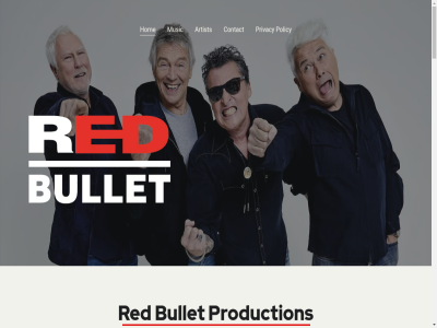 artist bullet contact hom music policy privacy production red