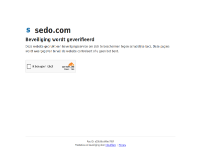 a25b36ca99ec705f bent bescherm beveil beveiligingsservic bot cloudflar controleert even gebruikt geduld geverifieerd id pagina prestaties privacy ray schadelijk sedo.com terwijl websit weergegev