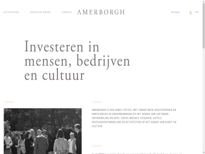 +31 00 1075 19 20 2007 226 25 35 aa aantal activiteit all amerborgh amsterdam app autoleas bedrijv belangrijkst bewoner bezoeker bijdrag board bouwt collectie collega contact content crer cros cross-medial cultur culturel deler documentaires e e-mail evenement executiv family financiel gast gebied gemeenschapp geresulteerd groeipotentieel hom hotel hr hr-media info info@amerborgh.com innovatiev instell international investeert invester klant koningslan kunst kunsthuiz lang lev maatschapp mail market media medial mens missie musical n.v nederland nieuw nl offic onboard ondernem ondernemerschap ontwikkel onz oploss organisatie participaties prachtig productie projectontwikkel rijker routebeschrijv ruim s sind softwar software-ontwikkel strategisch telefon termijn trot uiteenlop uitgav vastgoedontwikkel verschill waarbij waard waardevoller war we zakelijk zorgvilla