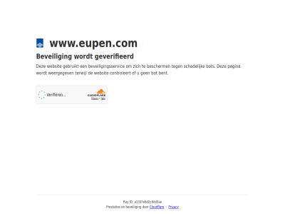 a1337ebd2c0dd3ae bent bescherm beveil beveiligingsservic bot cloudflar controleert even gebruikt geduld geverifieerd id pagina prestaties privacy ray schadelijk terwijl websit weergegev www.eupen.com