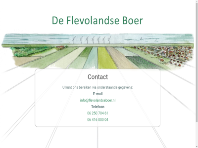 000 04 06 250 416 61 704 bereik boer contact e e-mail flevoland gegeven info@flevolandseboer.nl kunt mail onderstaand q telefon via