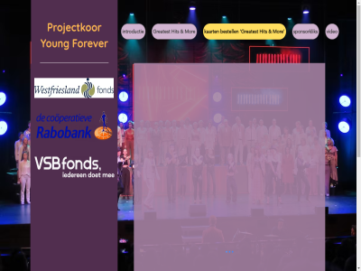 bestell forever greatest hit introductie kaart mor projectkor sponsorklik video yf young