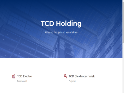 electra electro elektra elektrotechniek gebied groothandel holding project tcd