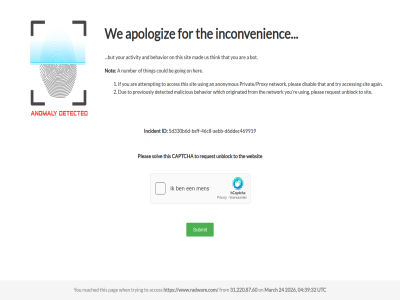 04 2026 24 31.220.87.60 32 39 46c8 5d330b6d 5d330b6d-bsff-46c8-aebb-d6ddec469919 a acces access activity aebb again an and anonymous apologiz are attempt be behavior bot bsff but captcha could d6ddec469919 detected disabl due for from going her id if incident inconvenienc mad malicious march network not number on originated pag pleas previously private/proxy radwar re reached request sit solv that the thing think this to try trying unblock us using utc we websit when which www.radware.com you your