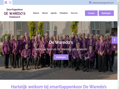 00 03 09 1 14 15 19 2005 2026 25 30 40 5 af afkort agenda band begonn behor bekend beschrev bestur boek boeking contact contactgegeven dames dewaredos@gmail.com diver dodewaard dorpsplein duit een eerst eig elk engel feest festival fotoalbum gan gat gebruikt gegroeid gravinn gret grot hartelijk heind hendriks her hoofdmenu ijzendoorn informatie jong kom komt kor korendag kun led lied liedjes mak menu mond nam nederland nem nieuw november oktober omgetoverd onlin onz opgericht oud ouderenmiddag parkeerplat pas podium reclam regio rein rhen rijn ruim s sam september smartlappenkor sponsor suilichem terug tijd toe tred uur vader vak vandan ver verder verzorgingshuiz vier voornam vroeger wal war waredo waredos we websit weg welkom wij word zaterdag zideris zien zoal