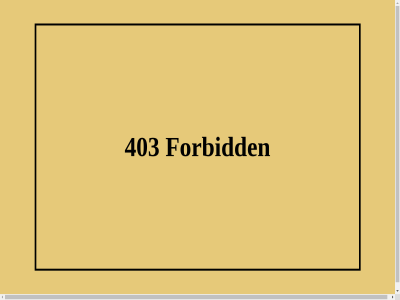 403 forbid