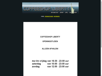 coffeeshop hom informatie liberty openingstijd zutph