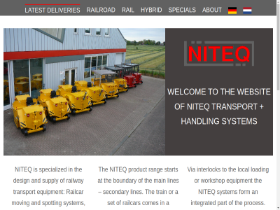 +31 1688 229.57.2613 27 a about ac an and as at boundary by clean comes compact deliveries design easy efficiency electric enables enginer environment equipment etc first focus for form from ga handling high hybrid independent industrial info@niteq.nl inhoud integrated interlock jg latest lifetim lin lines loading local locomotives long main maintenanc motor moving netherland nibbixwoud niteq on operat operator or other overspor part platform proces product quality rail railcar railroad railway rang reliabl saf safety secondary set shunter special specialized spotting start steelrop such supply system takes technique the this to traction train transport via websit welcom winch with work workshop