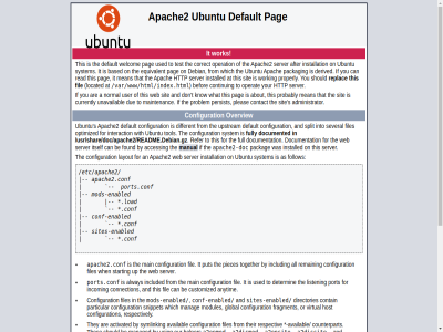 /etc/apache2 /etc/apache2/apache2.conf /etc/init.d/apache2 /srv /usr/bin/apache2 /usr/share /var/www /var/www/html /var/www/html/index.html a acces allow an and any apache2 apache2-doc apache2.conf apache2ctl apart as at befor browser bug by calling conf conf-enabled configuration continu default detailed directly directories doc document does enabled exist fil files follow for html http if information installation installed it layout load located man manual mod mods-enabled new not on operat or overview packag pag pages pleas ports.conf problem public replac report respectiv rot see server sites sites-enabled system the their this thos through to ubuntu ubuntu-bug use web when will work your