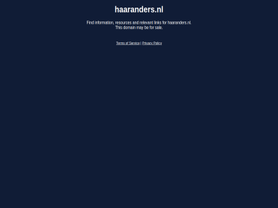 and be domain find for haaranders.nl information link may policy privacy relevant resources sal servic term this