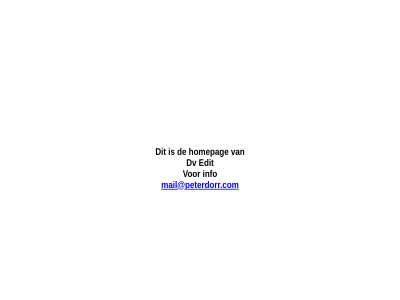 dv edit homepag info mail@peterdorr.com