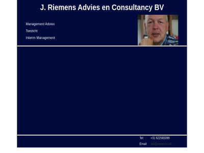 +31 622565099 advies bv consultancy email hom interim j jan@riemens.net management riemen tel toezicht