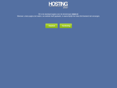 2go b.v bestand delart.nl domeinnam geplaatst hosting index.html nadat pagina standaard vervang waarschijn wanner websit ziet