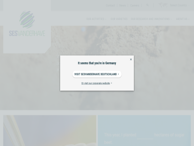 about activities and bet carer contact corporat country deutschland discover from germany hectares i innovation it liter million new or our oxyg planted produc re research search sed select sem sesvanderhav sugar that thes this to togetherwegrow us varieties visit websit will year you