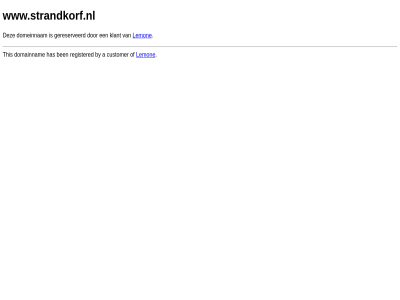 a ben by customer domain domainnam domeinnam gereserveerd has klant lemon registered reserved this www.strandkorf.nl