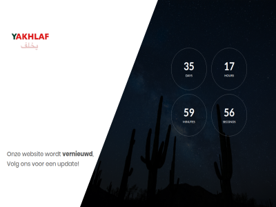 17 35 56 59 binnenkort day hour minutes onz second updat vernieuwd volg websit