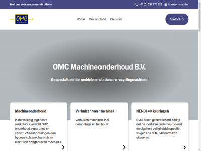 +31 -675222 0 2025 222 299 3140 675 aanbod aangedrev aanpass aansluitpunt aantal achteraf adres afdicht afvalmanagement algehel algemen b.v bedrijf beschad beschik bied biedt blijkt cilinder constructieaanpass contact container control controler daartoe datum demontag dienst doormet drukregel duurzam elektrisch europes geavanceerd gebruikt gecertificeerd gegeven geleid gerenommeerd gespecialiseerd gevestigd go2people herbouw hiermee hierop holland hom hydrauliekslangenper hydraulisch incl indien info@omcmail.nl ingericht jaarlijk keuring klant koppel lager lekkag lever link locatie machin machineonderhoud machines mail mechanisch media merk mobiel mogelijk motorruimt n nazien nen nen3140 netwerk nodig noodstopp noodzak noord noord-holland norm offert oliepeil omc onderhoud onderhoudsbeurt onderhoudswerkzam ontwikkeld onz opgestuurd oploss overleg passend plat privacy problem ramgeleid rapportag recyclingmachines relais reparaties retourfilter rijp ruim schakelkast schoonmak servic service-unit servicemonteur sitemap slang smeerpunt smer snel social stationair stell sticker storing ter test testrapport teven thermisch uitblaz uitgebreid uitgevoerd uitvoer unit vakkennis vakkund vanuit veiligheidsinspectie vergrendel verhelp verhuiz verklar verricht vervang voedingskabel volgen volgend volled voorrad voorwaard voorzien werking werkplat werkzam wij